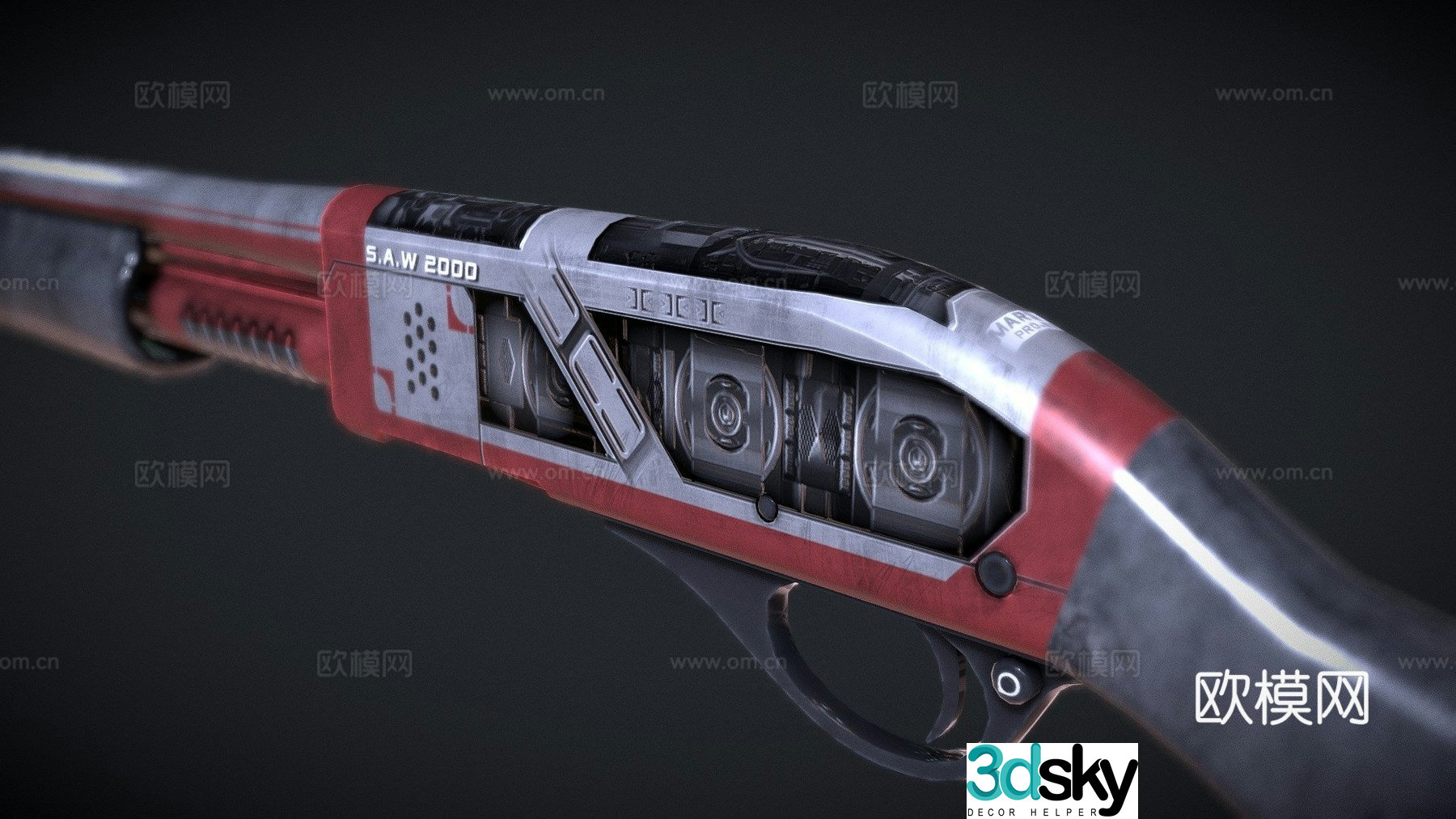 Sawed Off Shotgun - Project Destiny 3d model