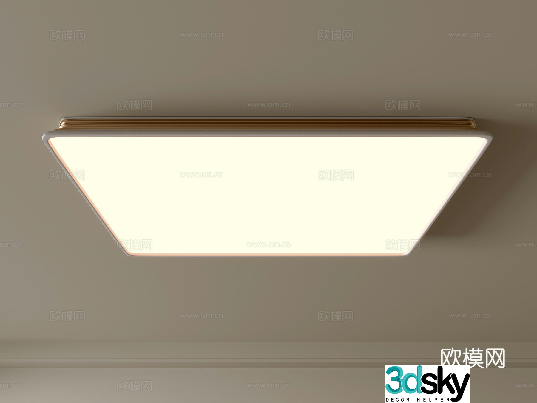 Modern ceiling lamp Geometric ceiling lamp Bedroom lamp Artistic shaped lamp Fashion living room lamp 3D model