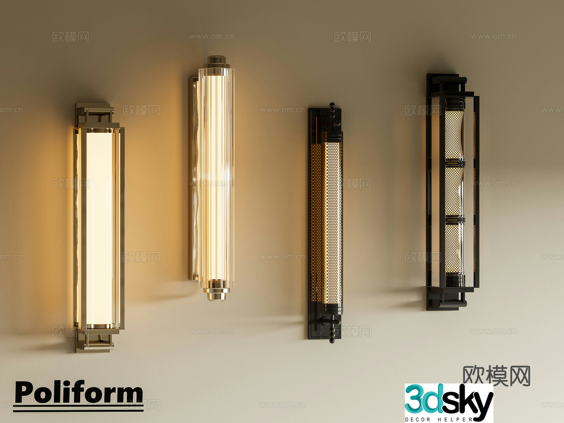 New Chinese table lamp medieval table lamp linen lampshade wooden table lamp 3D model