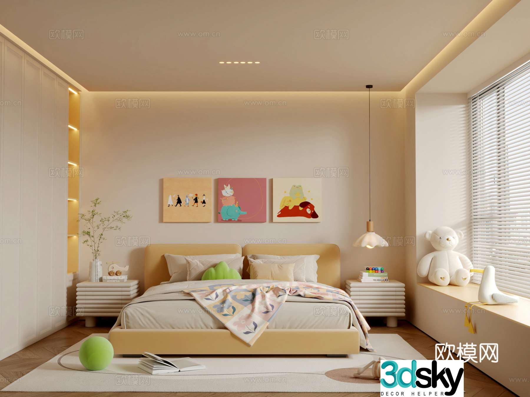 Dopamine children’s room 3D model
