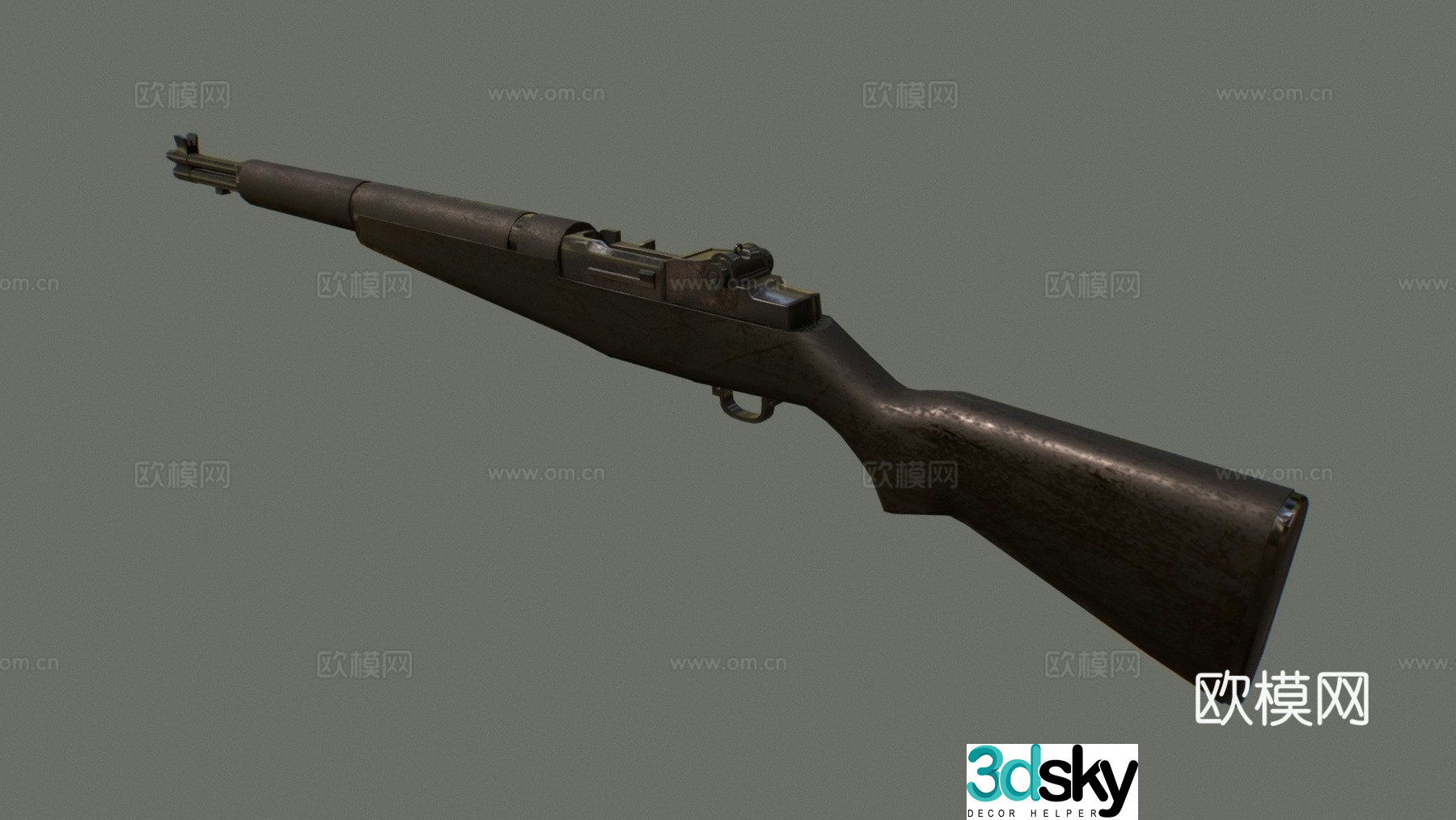Garand rifle 3d model