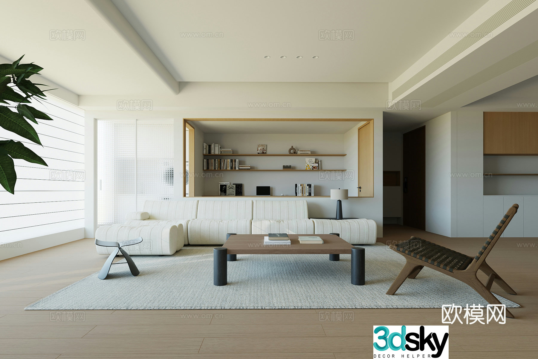 Modern living room 3d model