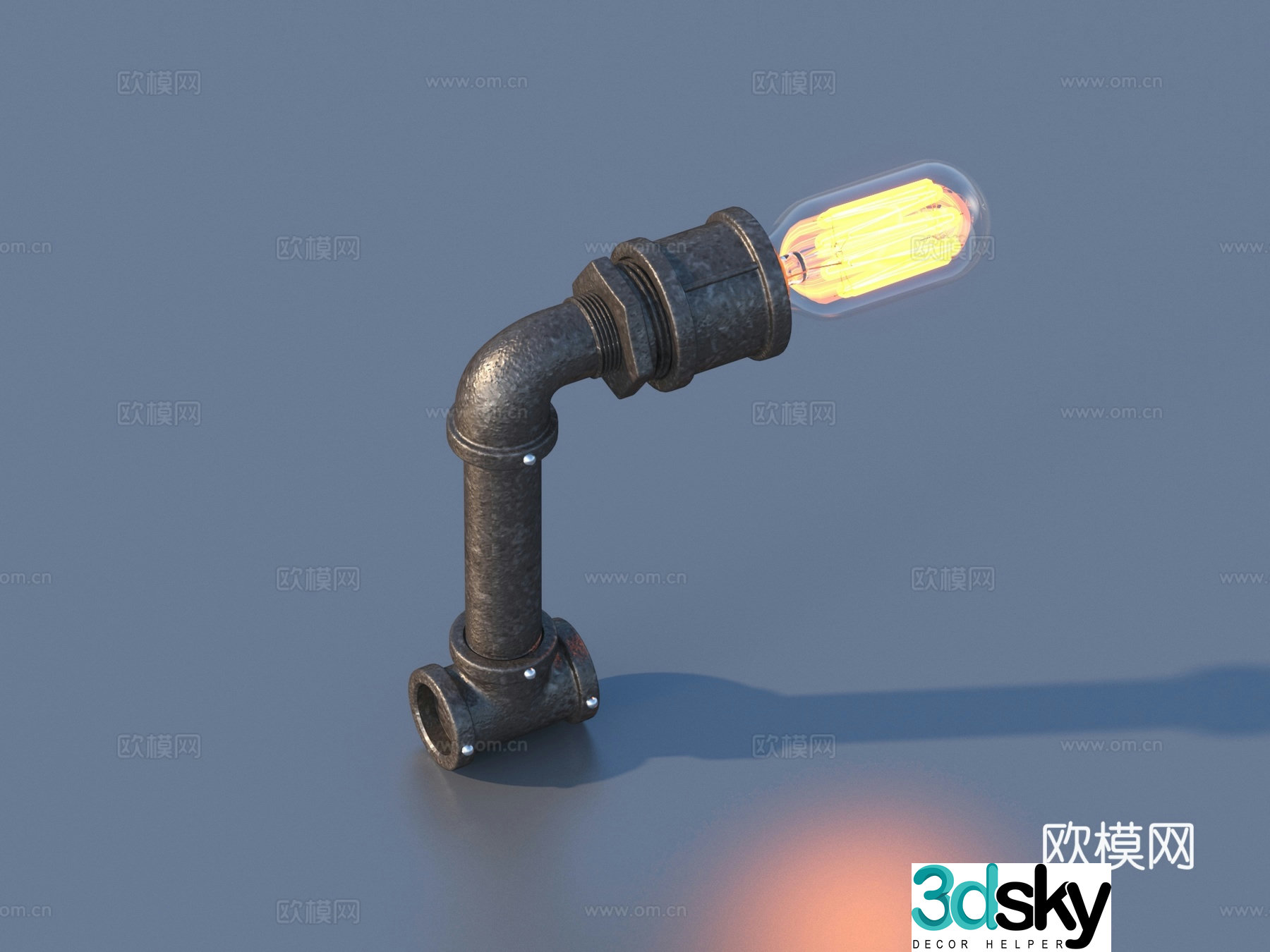 Pipe Valve Interface Water Pipe Elbow 3D Model