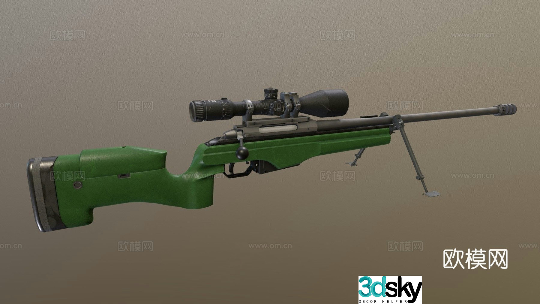Sako TRG-42 rifle 3d model
