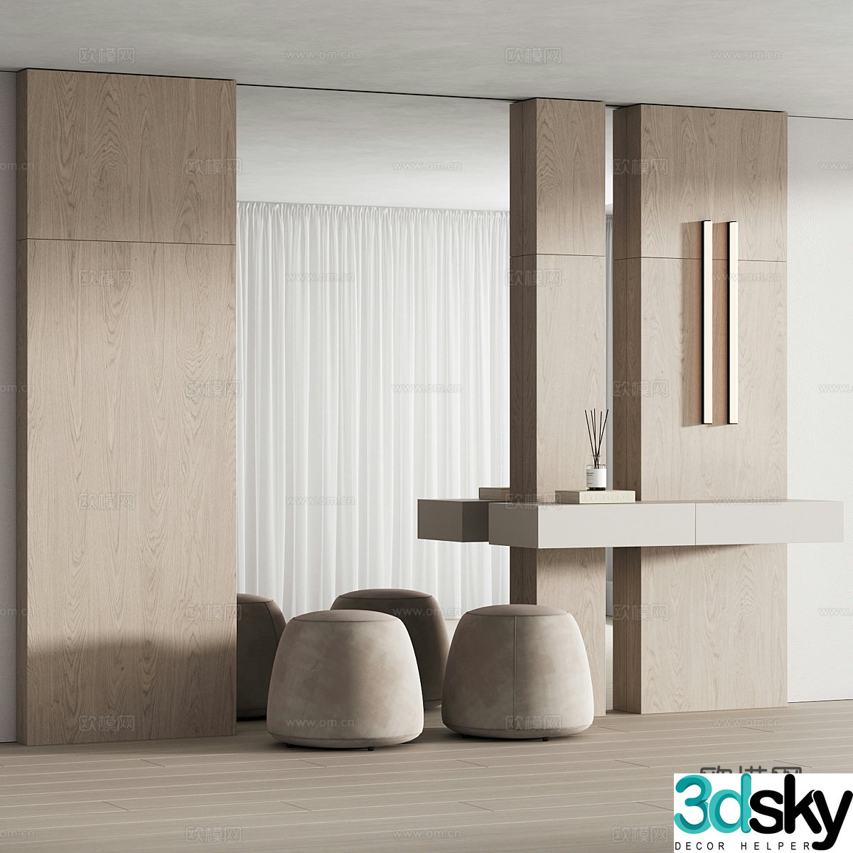 Decorative cabinet 3d model