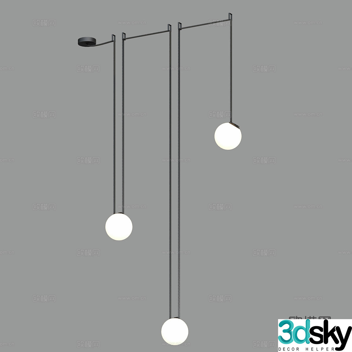 Modern simple chandeliers chandeliers simple chandeliers dining chandeliers living room chandeliers lamps 3D model