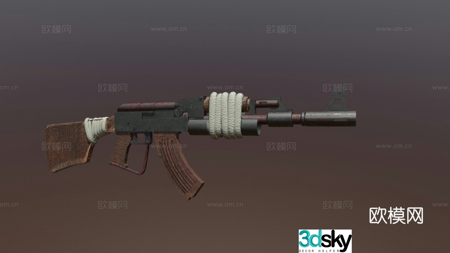 Doomsday style AK47 3d model