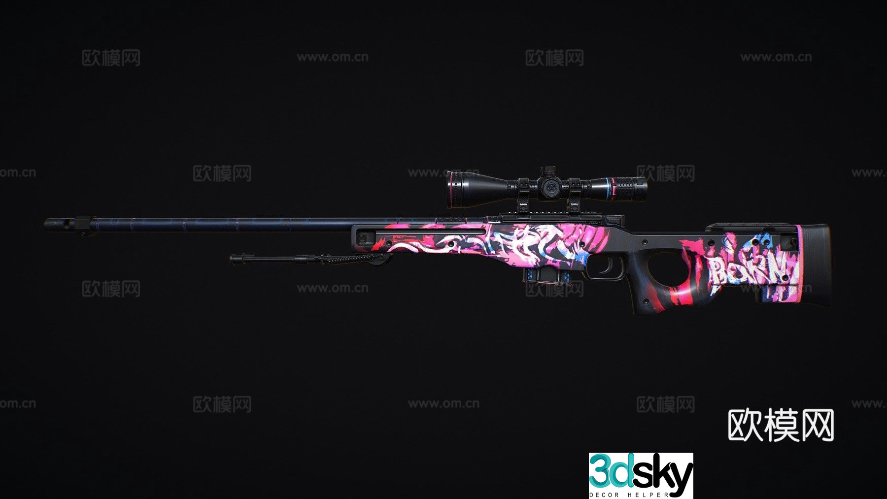 AWP-cherry 3d model