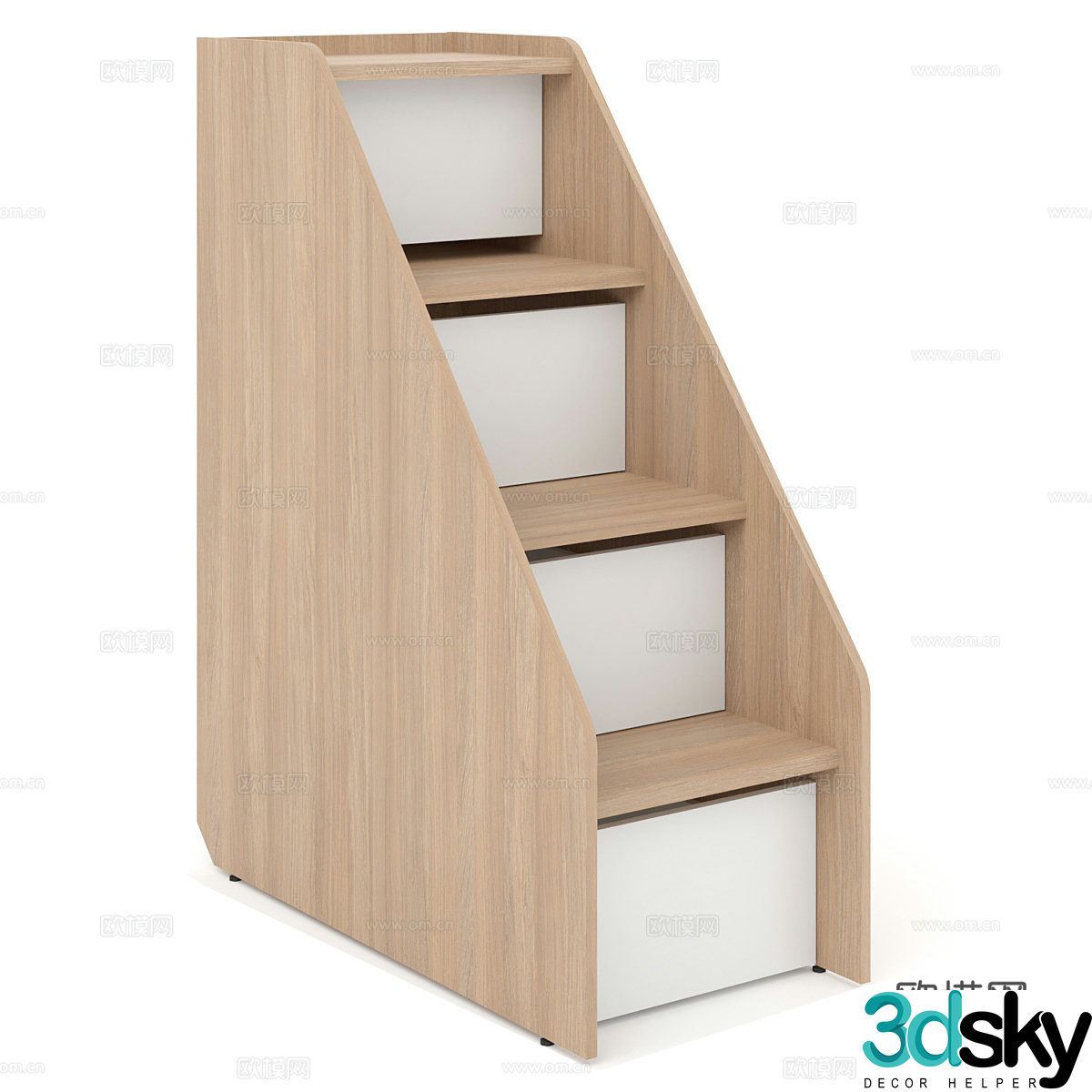 Nordic simple storage cabinet storage cabinet decorative cabinet low cabinet side cabinet 3d model