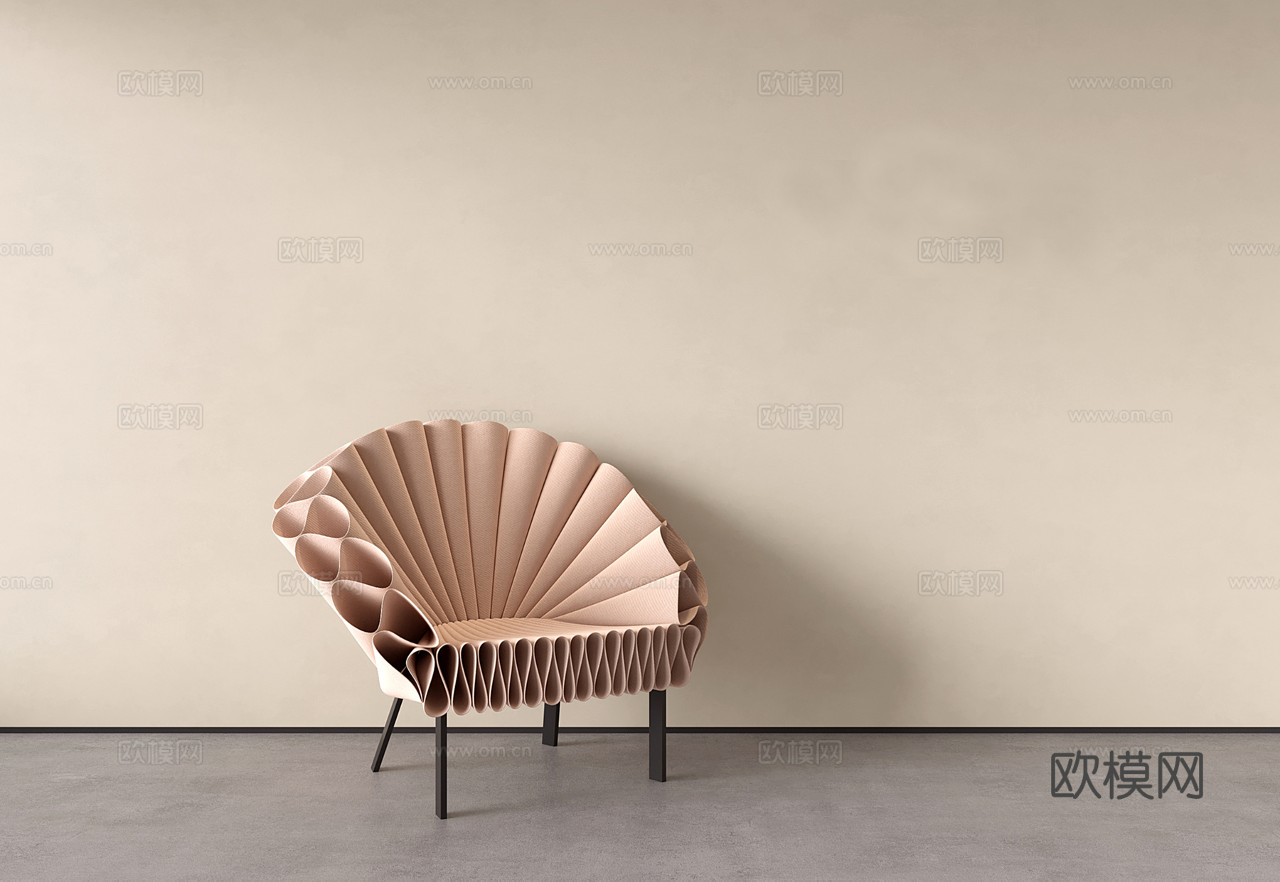Modern casual chair 3d model