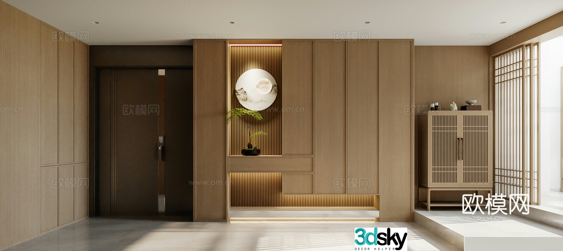 Song’s aesthetics shoe cabinet entrance 3D model