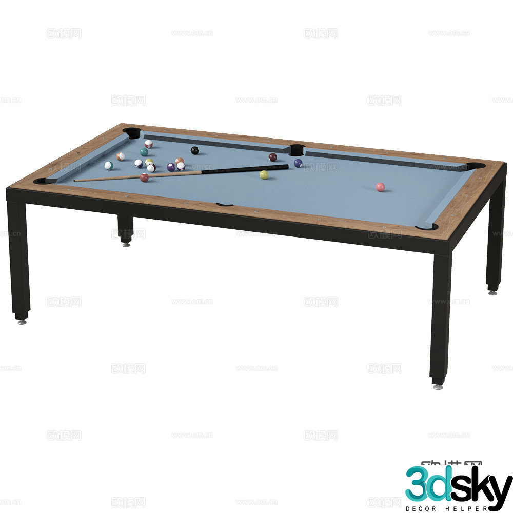 3d model of billiard table