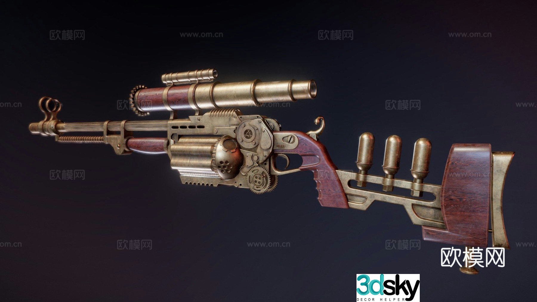 Victoria sniper rifle 3d model
