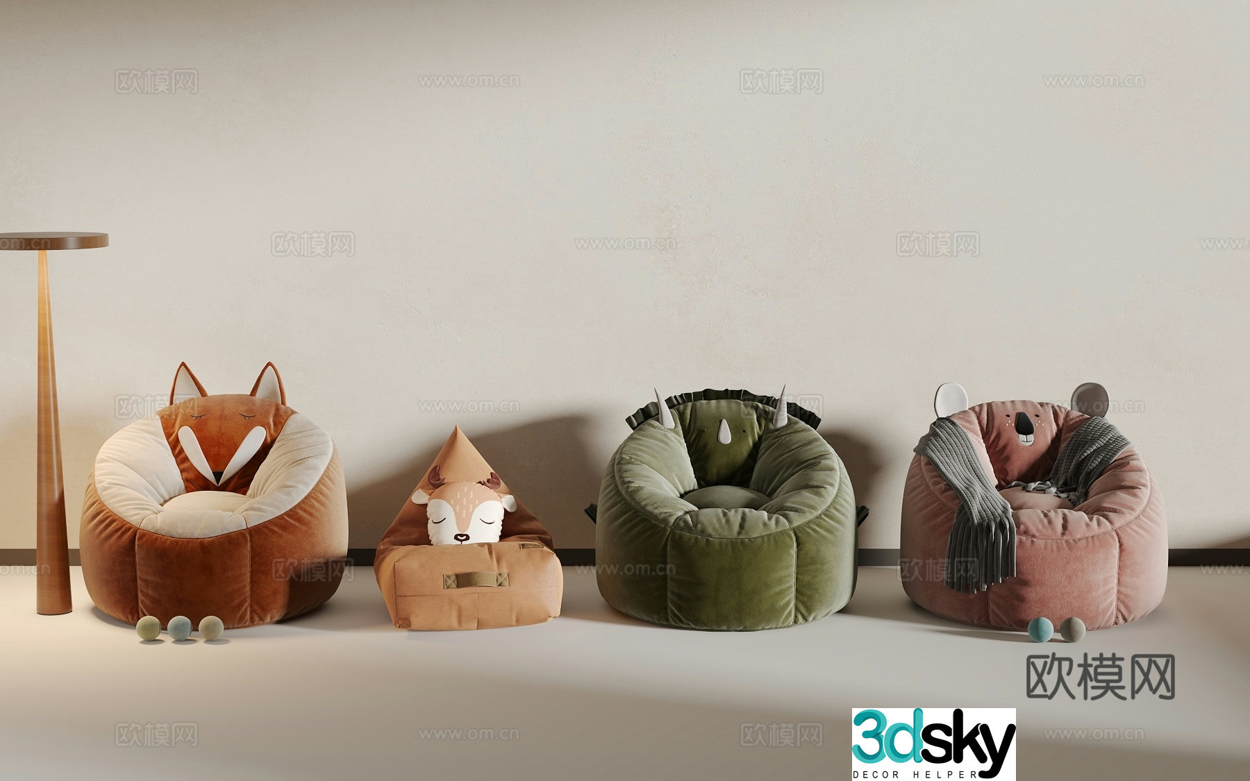 Children’s cushion 3d model