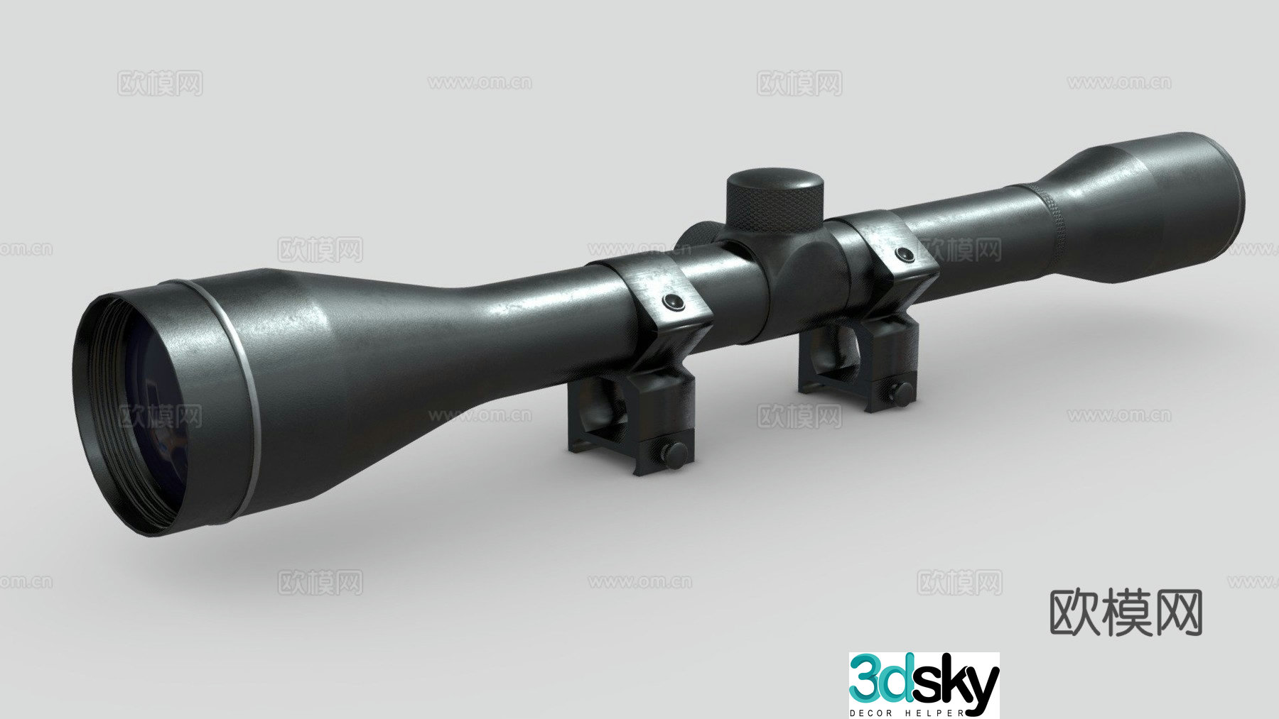 Military grade scope 3d model