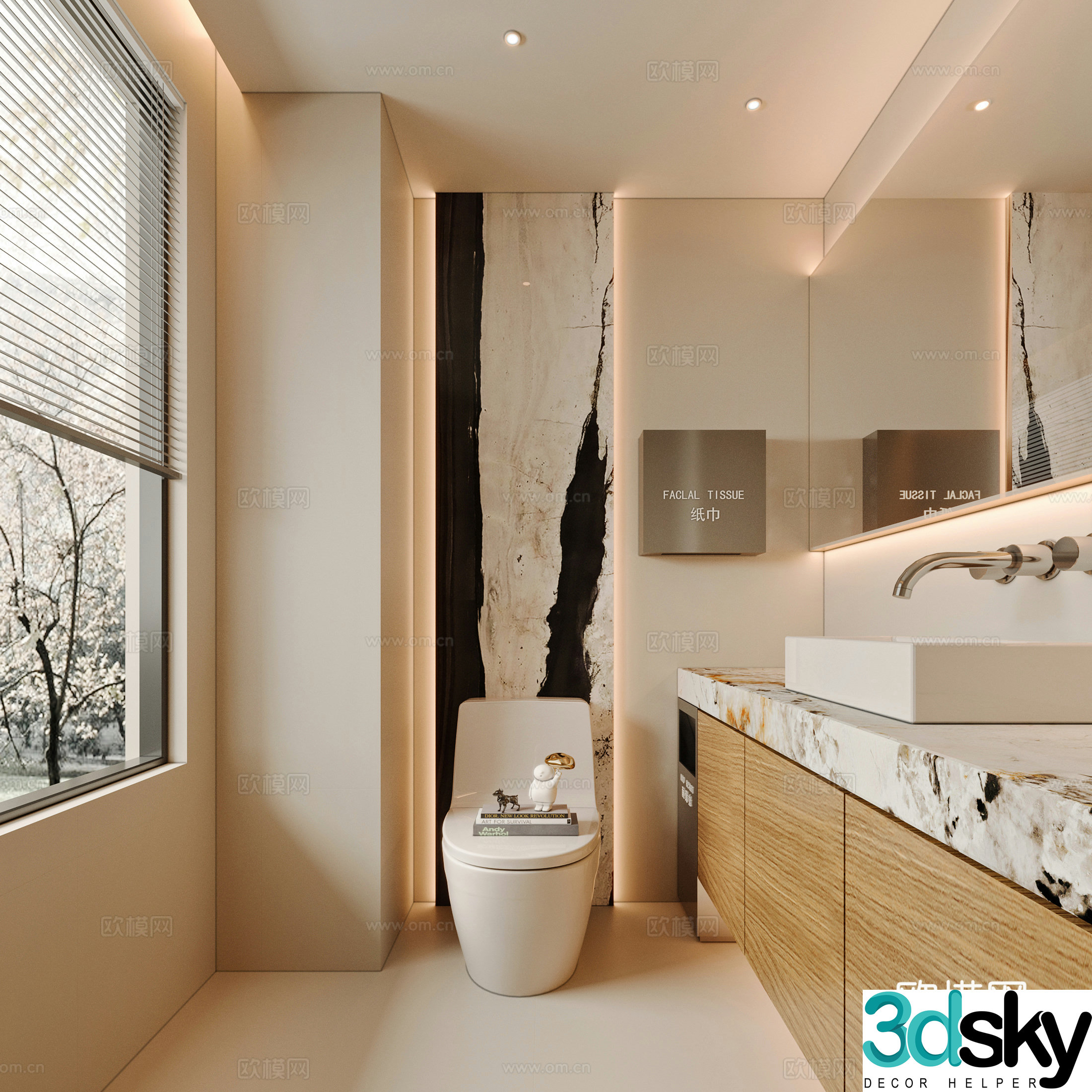 Modern bathroom 3d model