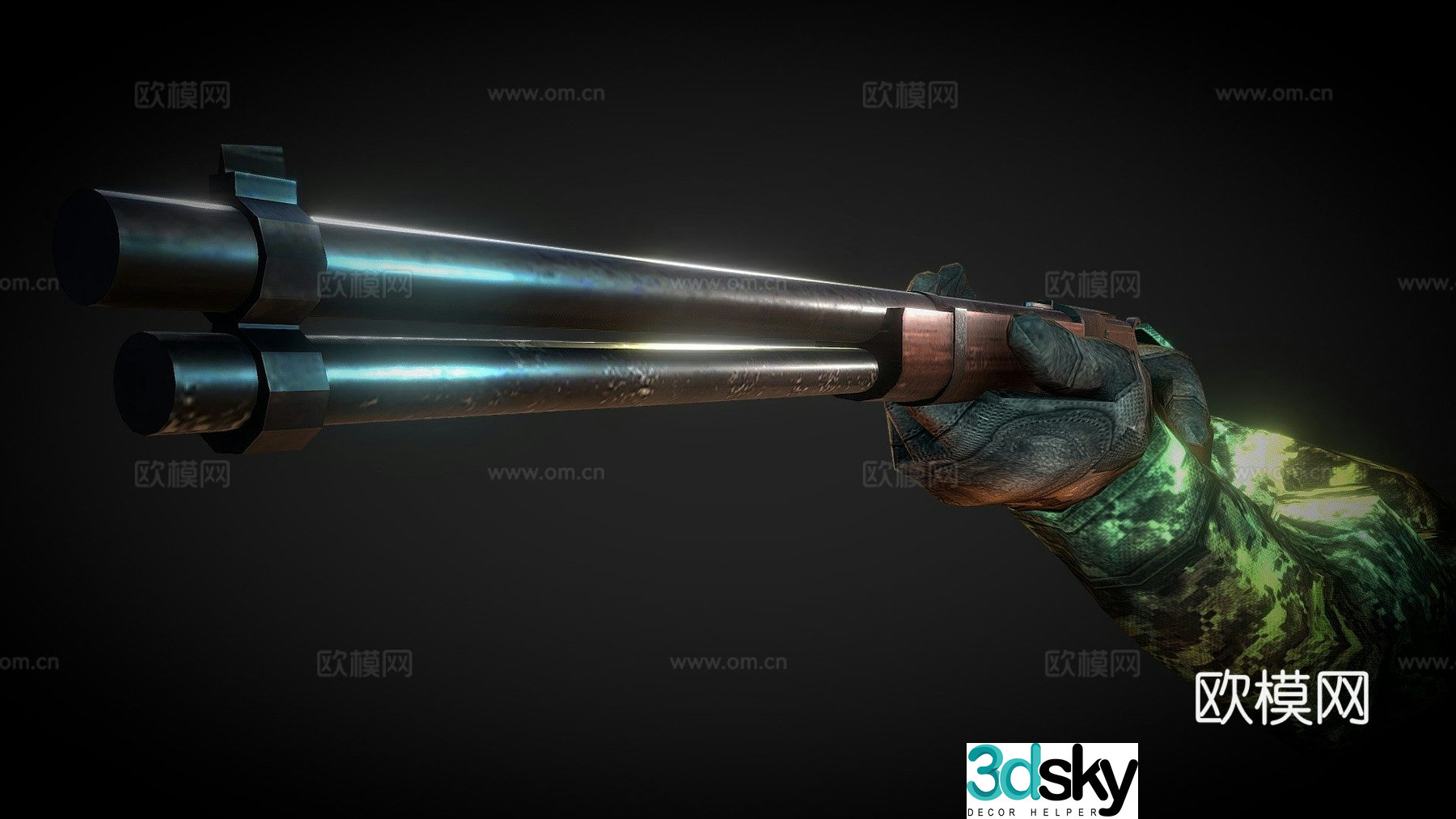 FPS handheld Winchester 3d model