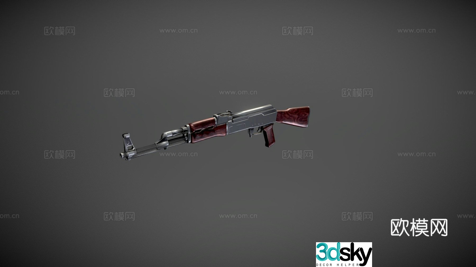 AK 47 3d model