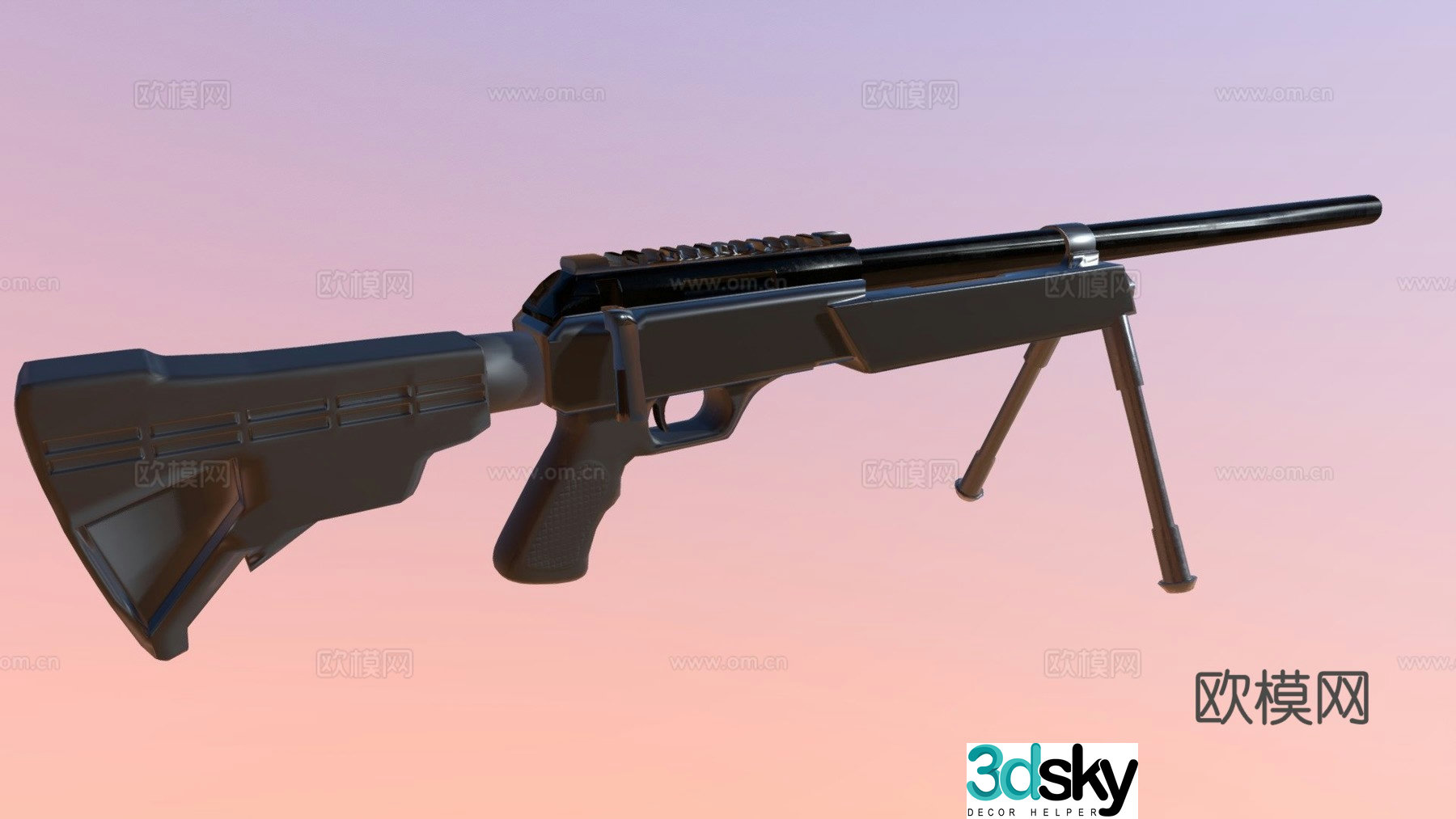 sniper rifle 3d model