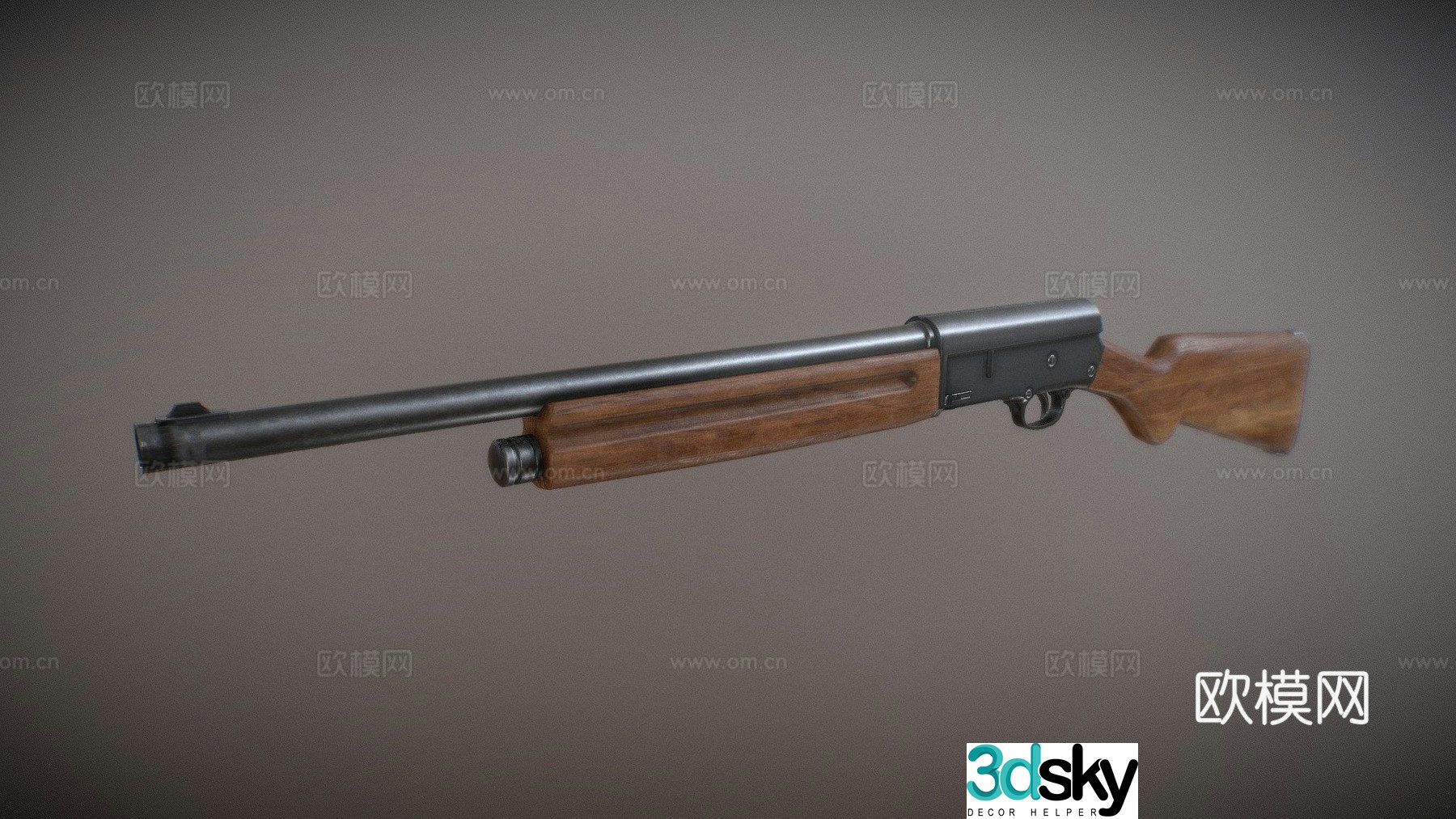 Browning automatic type 5 3d model
