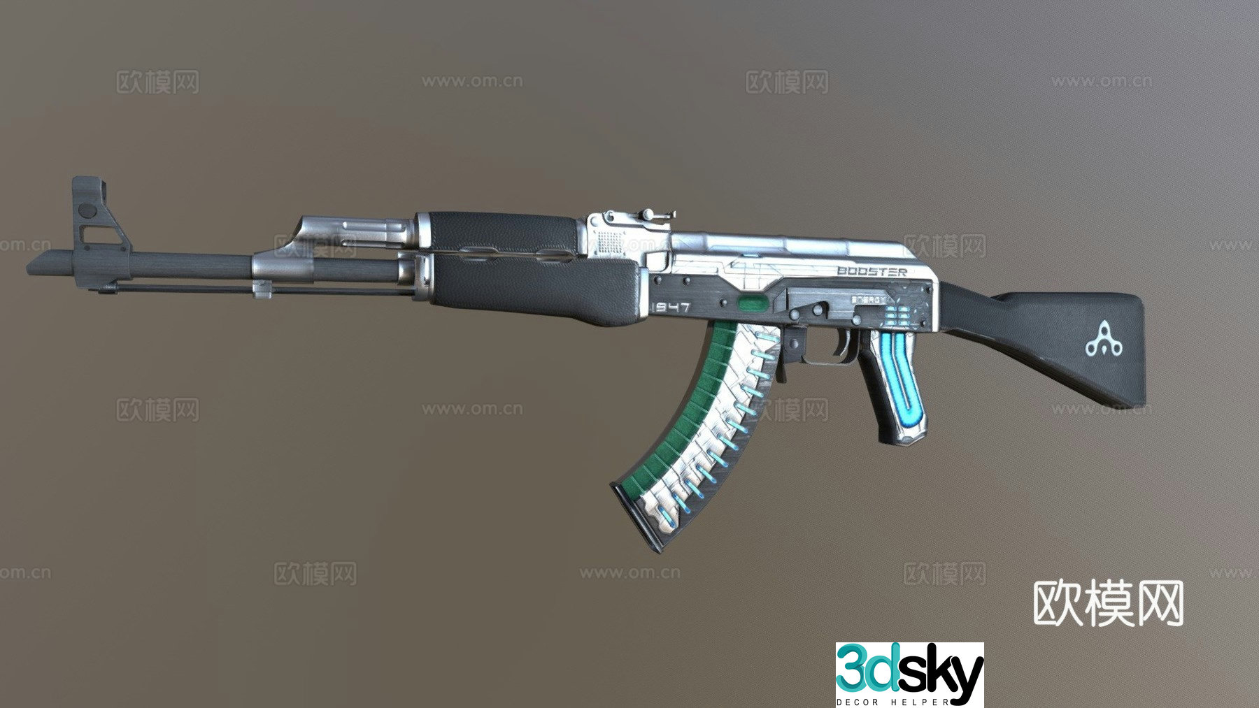 Ak47-valiant v2 3d model