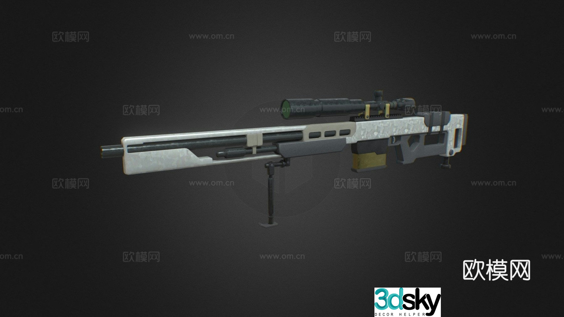 Simple sniper rifle 2.03d model