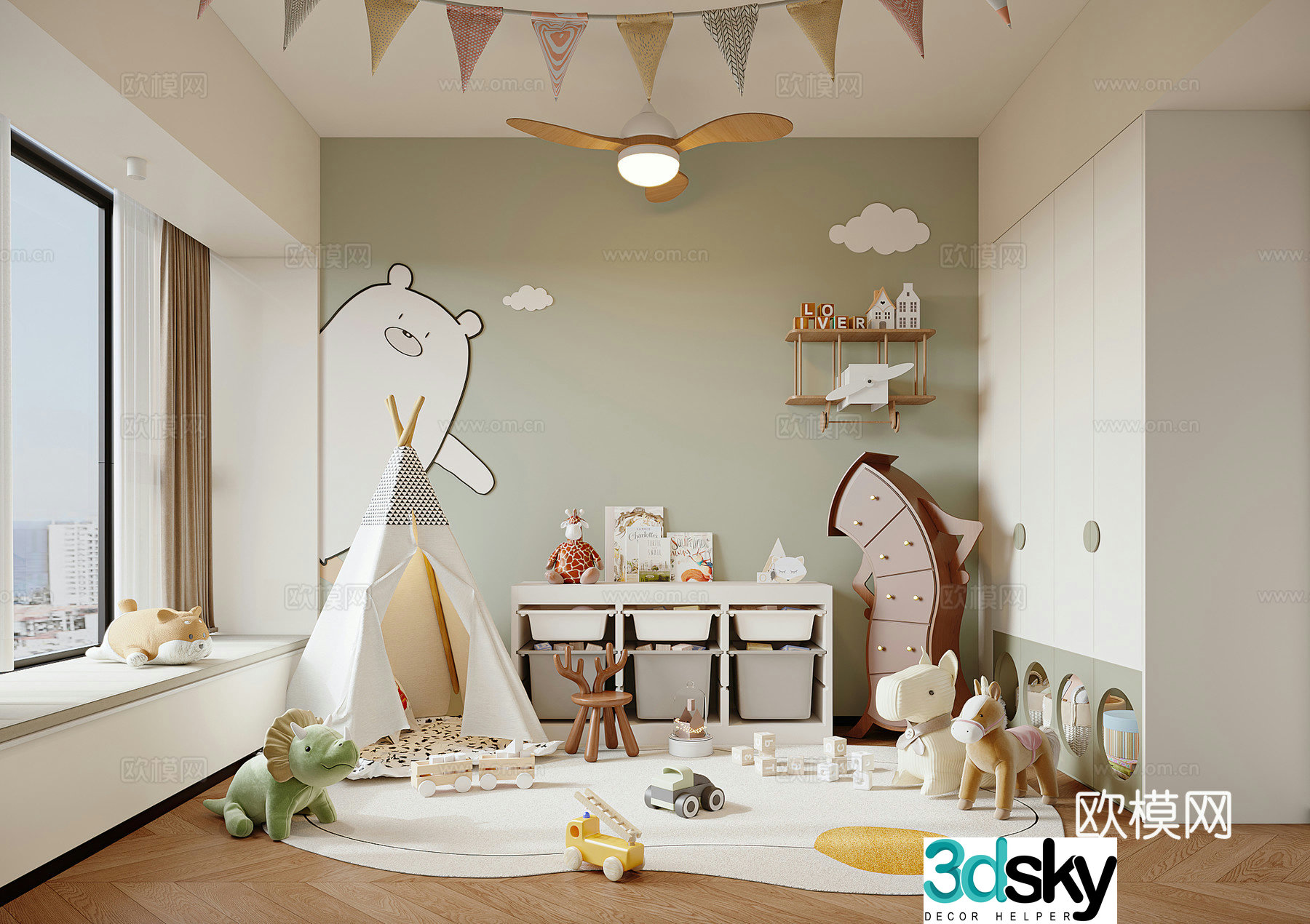 Children’s entertainment area 3D model
