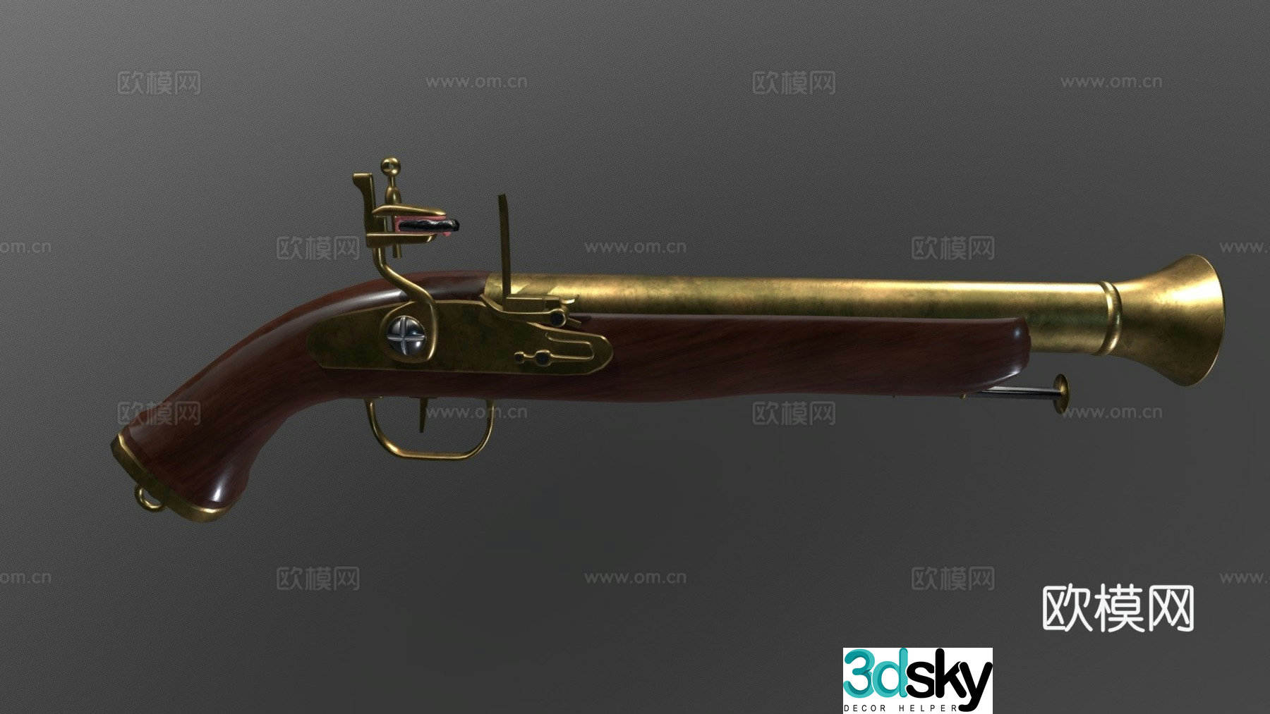 Flintlock 3d model