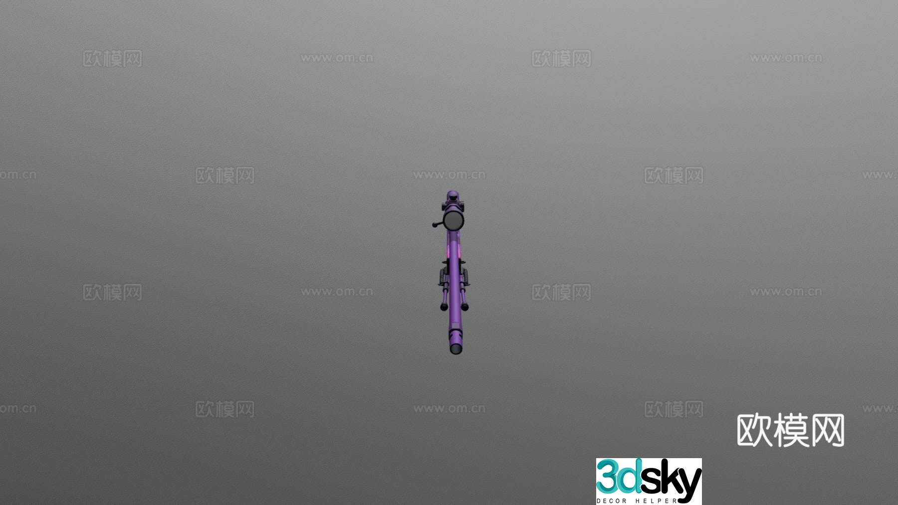 AWP sunset purple 3d model