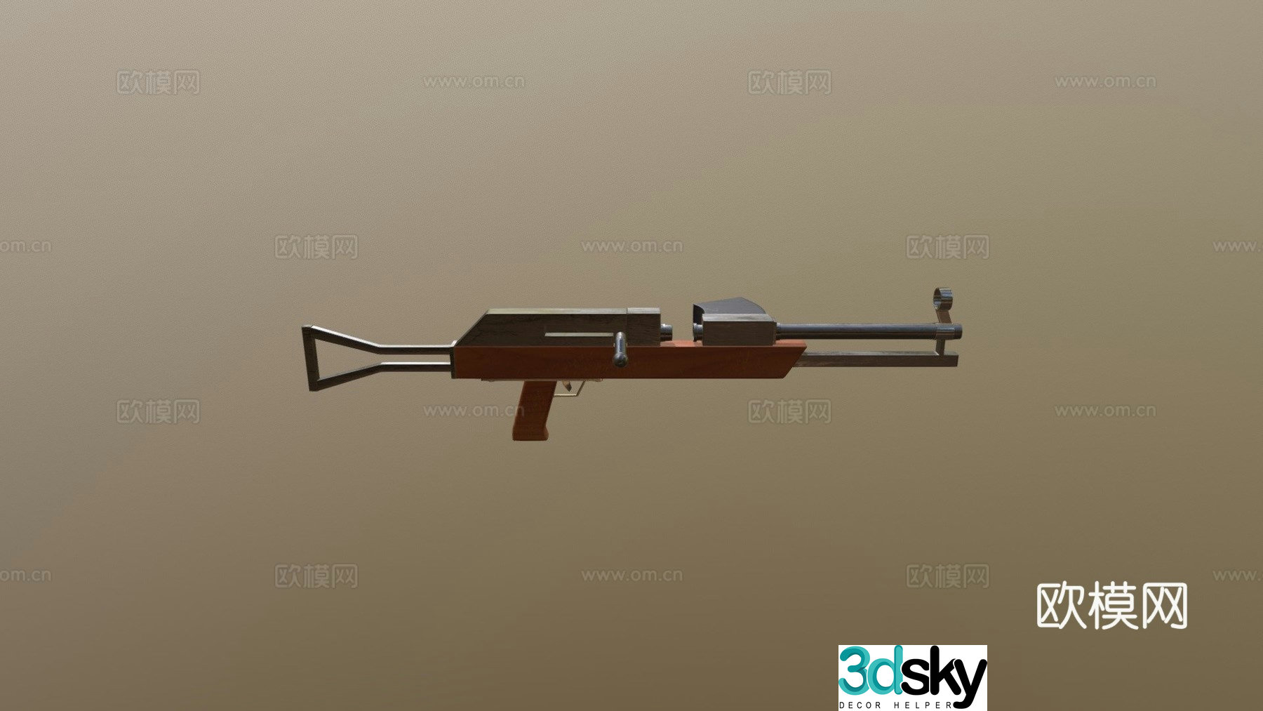 C20A1 rifle 3d model