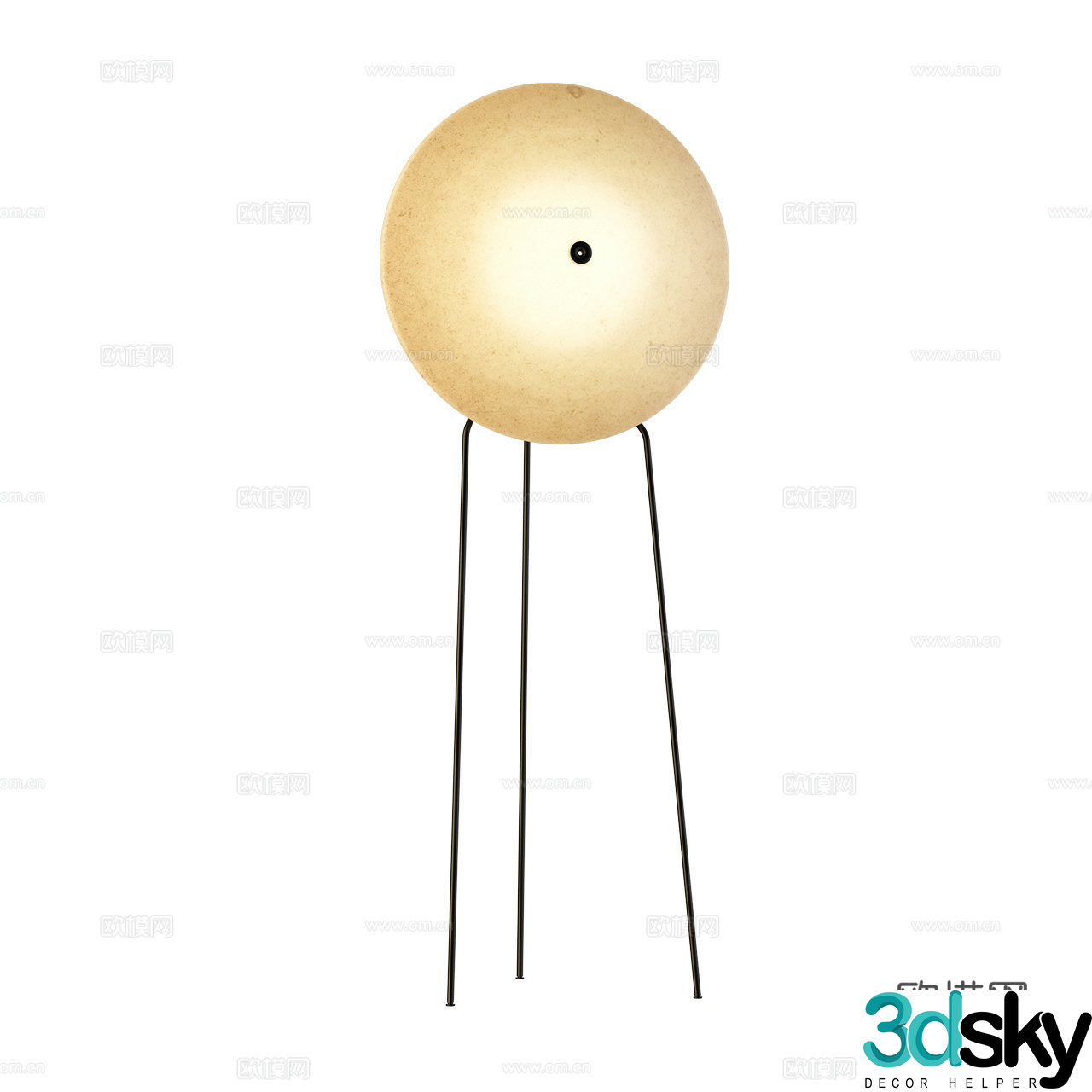 Miniforms modern floor lamp minimalist floor lamp fabric floor lamp 3d model