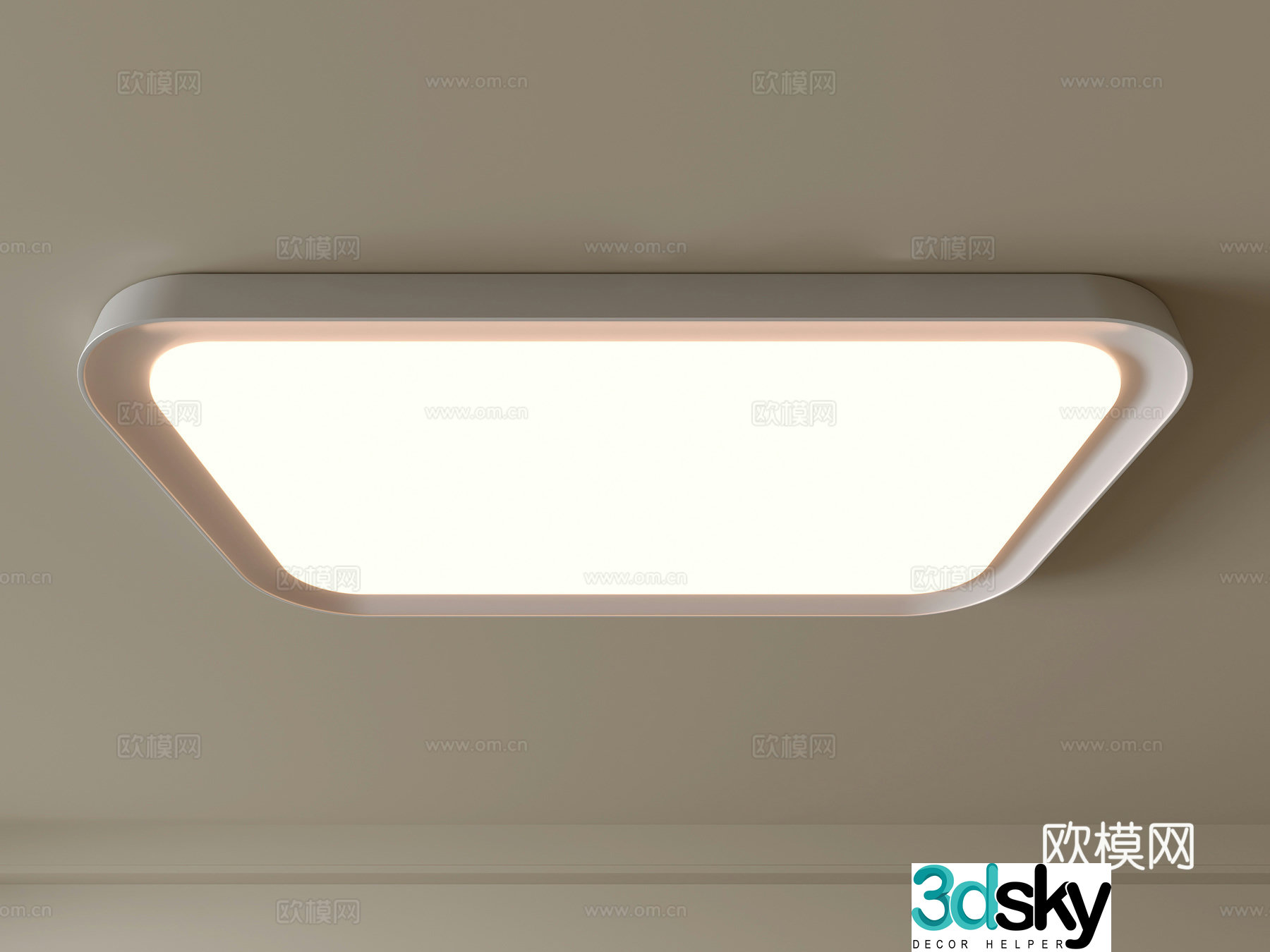Modern ceiling lamp Geometric ceiling lamp Bedroom lamp Artistic shaped lamp Fashion living room lamp 3D model