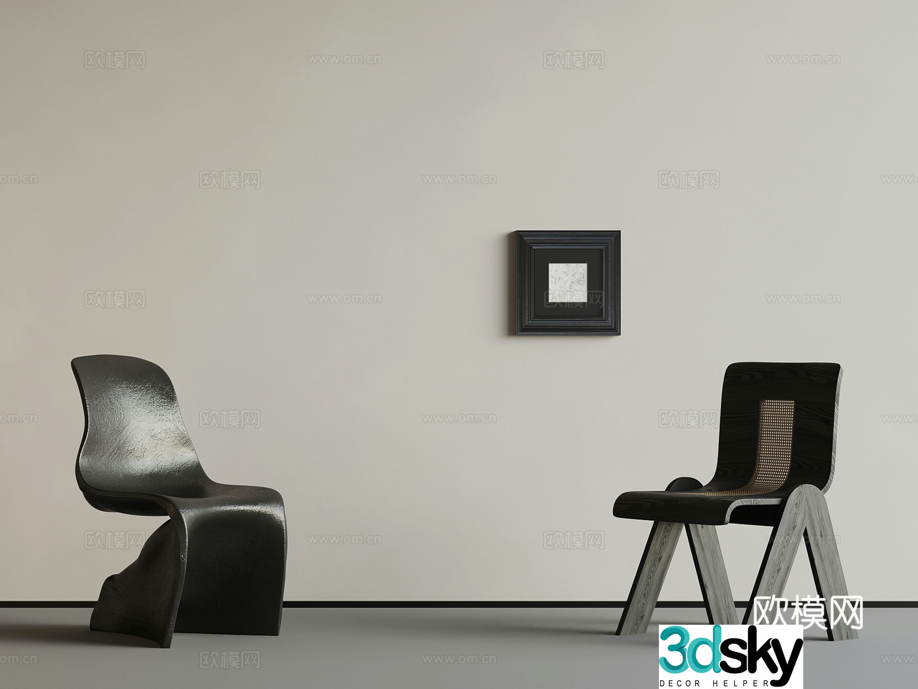 French chair 3d model