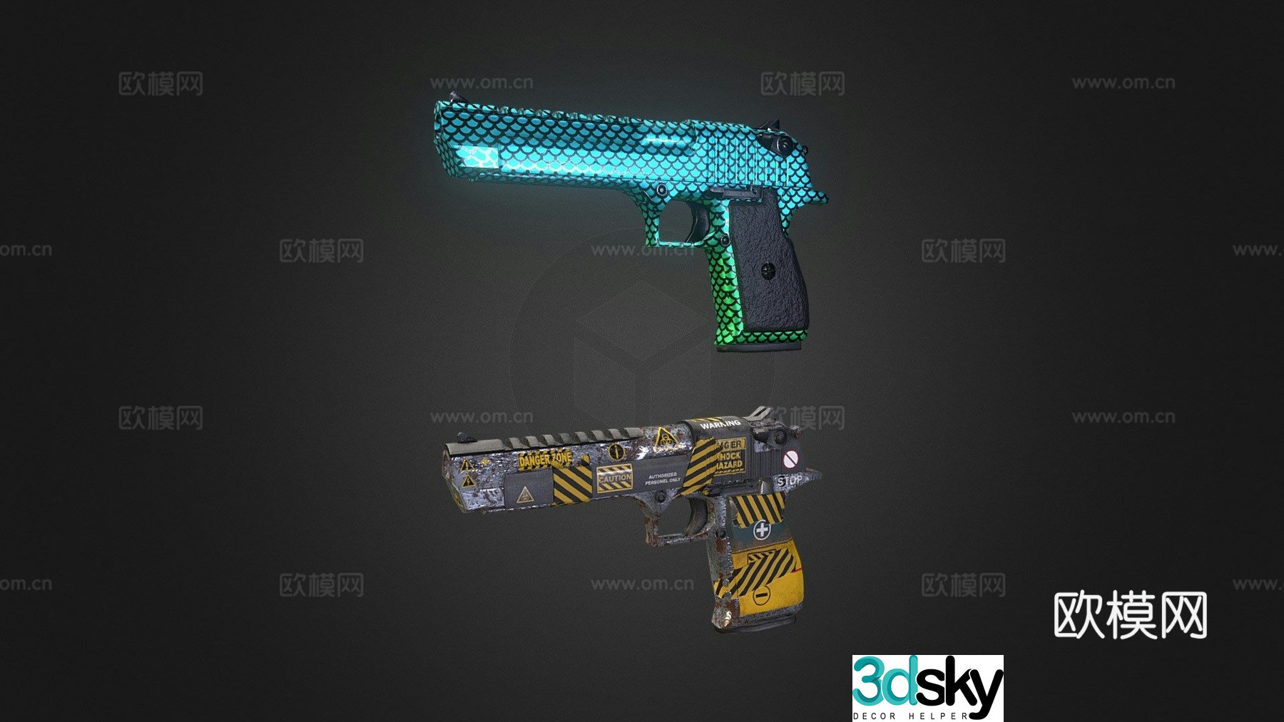 Alpha Box - Desert Eagle 3d model