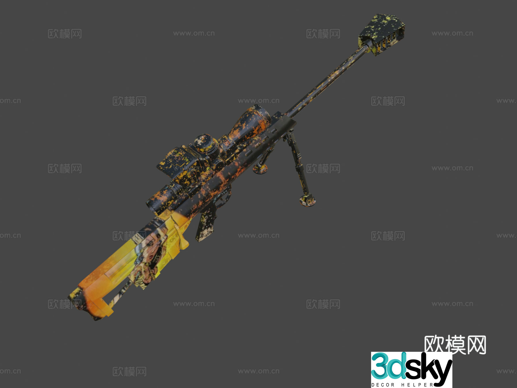 Barrett M95 (Joao Miranda)_13d model