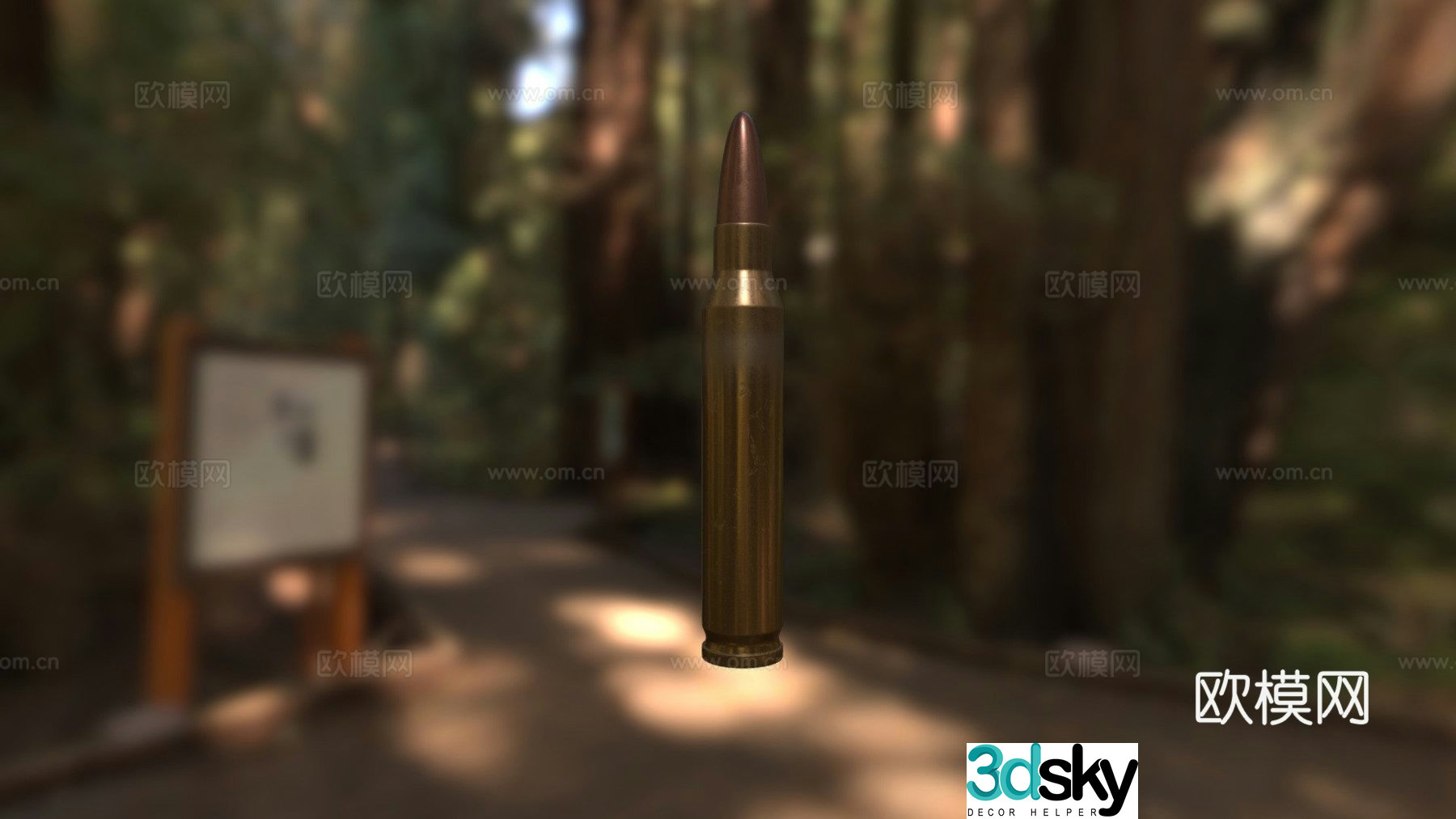 mm bullet 3d model