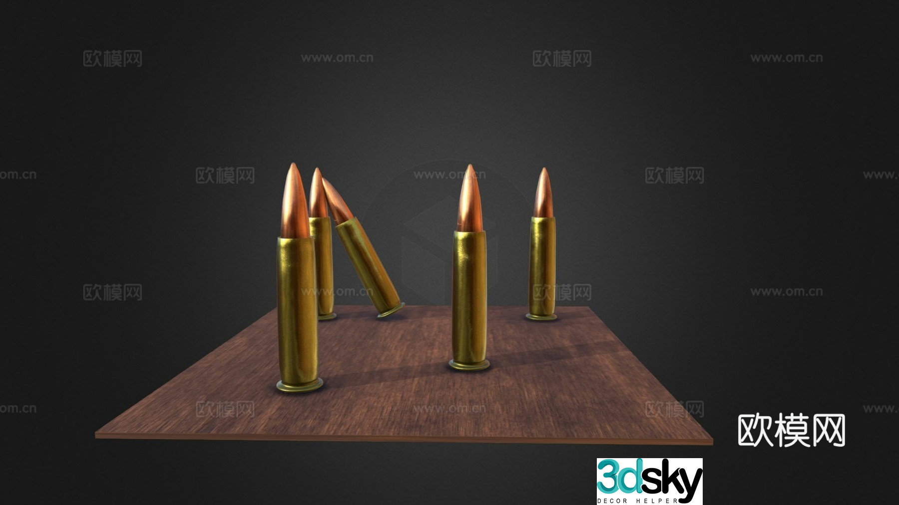 .62 bullet 3d model