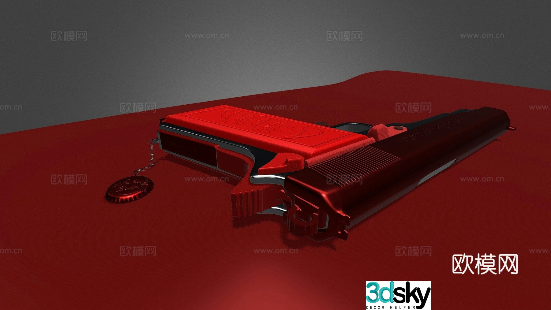 M1911 Nuka-Cola Edition 3d model