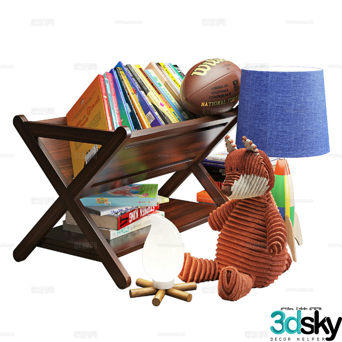American children’s supplies plush toy 3d model