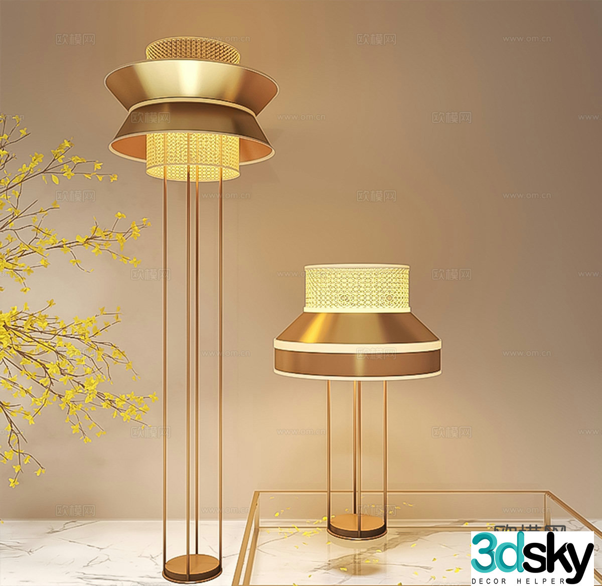 Floor lamp 3d model