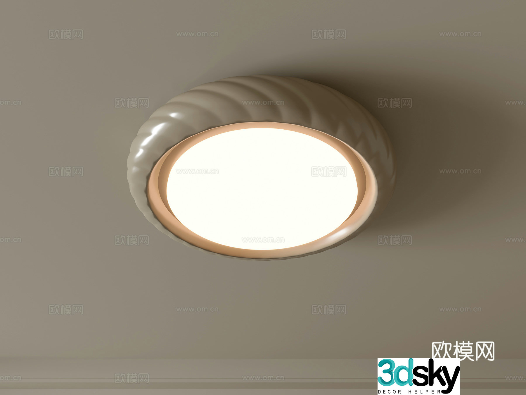 Modern ceiling lamp Geometric ceiling lamp Bedroom lamp Artistic shaped lamp Fashion living room lamp 3D model