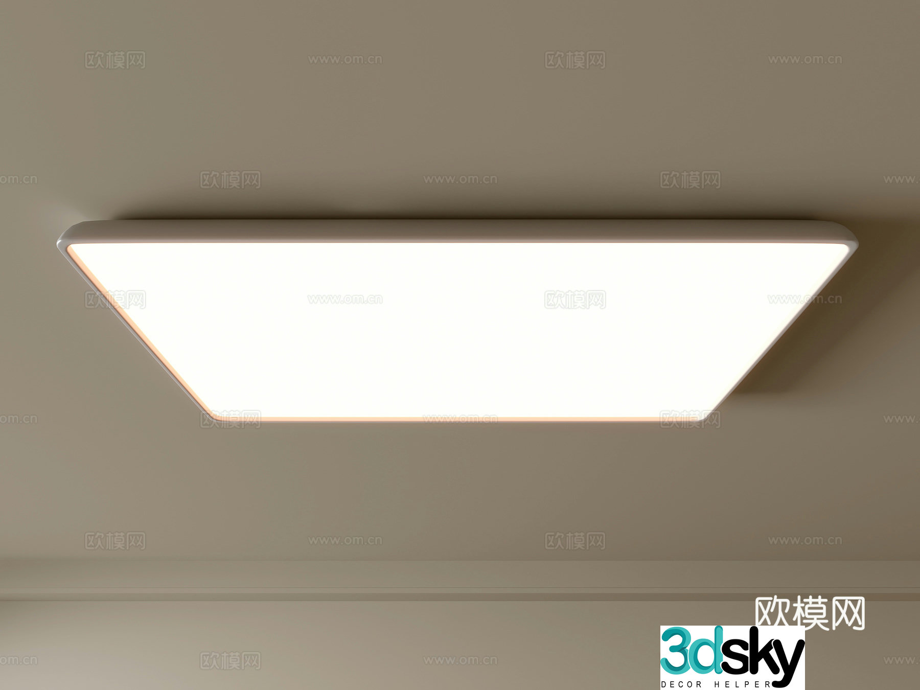 Modern ceiling lamp Geometric ceiling lamp Bedroom lamp Artistic shaped lamp Fashion living room lamp 3D model