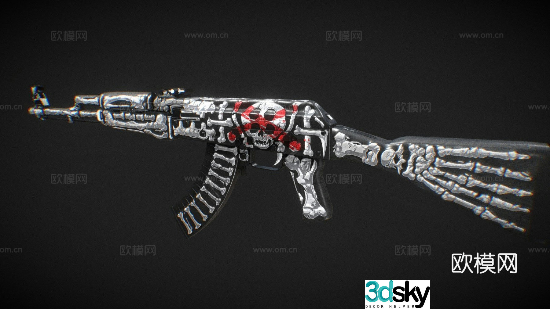 AK47-Bone Hunter 3d model