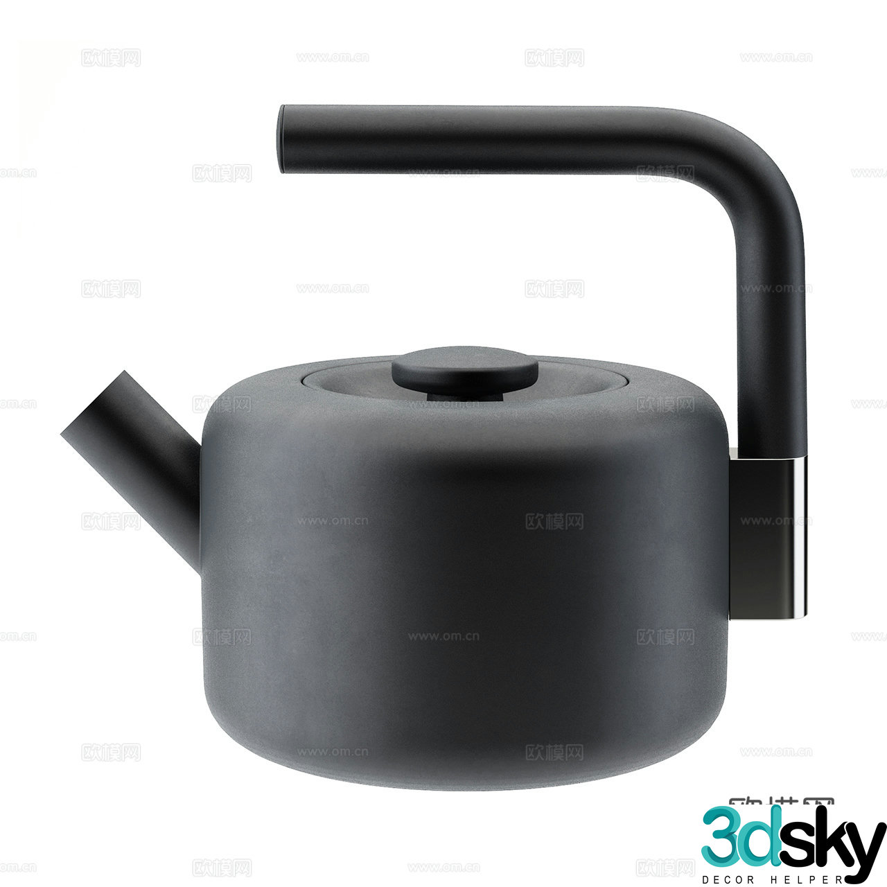 Fellow New Chinese Teapot Ceramic Teapot Stove Teapot Minimalist Teapot 3D Model