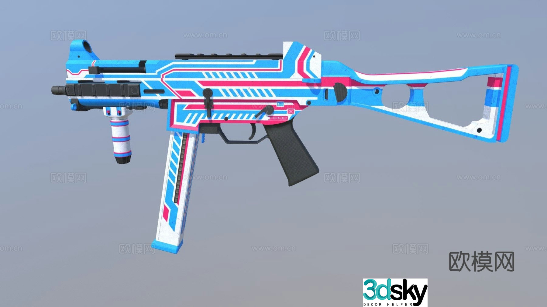 UMP45 racing version 3d model