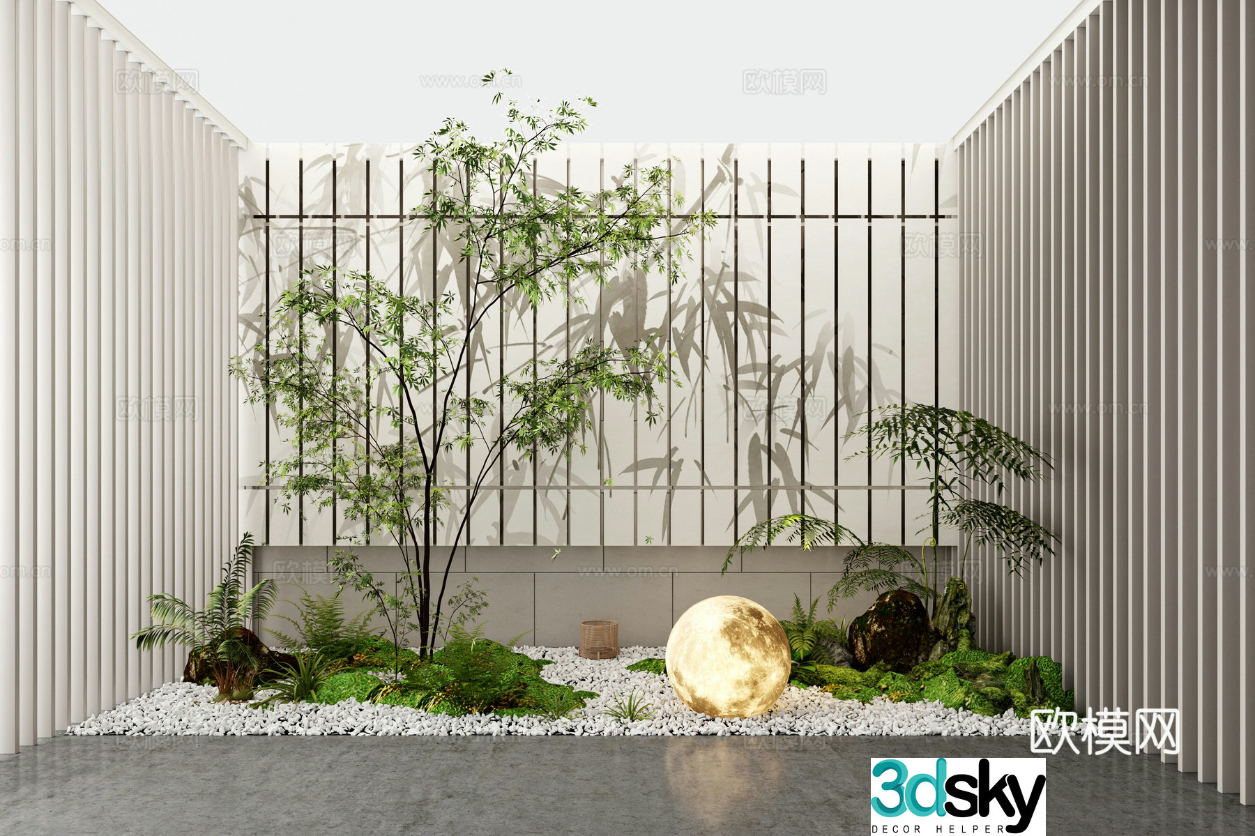 Modern Landscape Landscape 3D Model