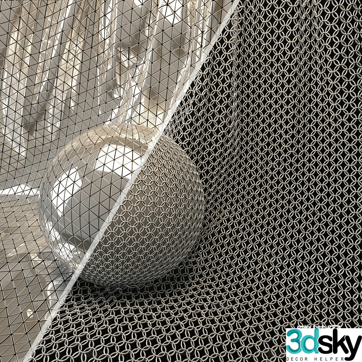 Metal mesh 3D model