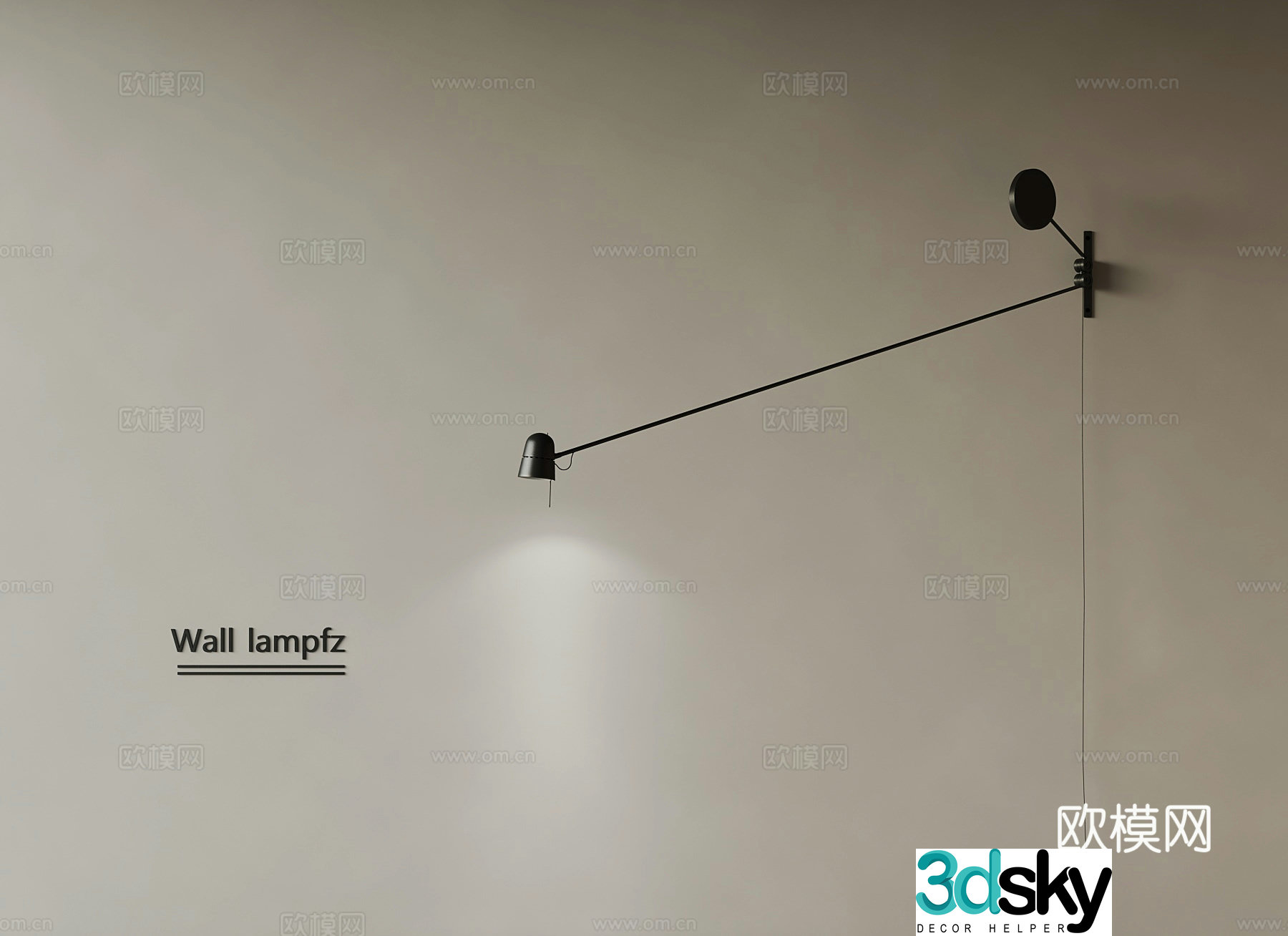 Modern wall lamp 3d model