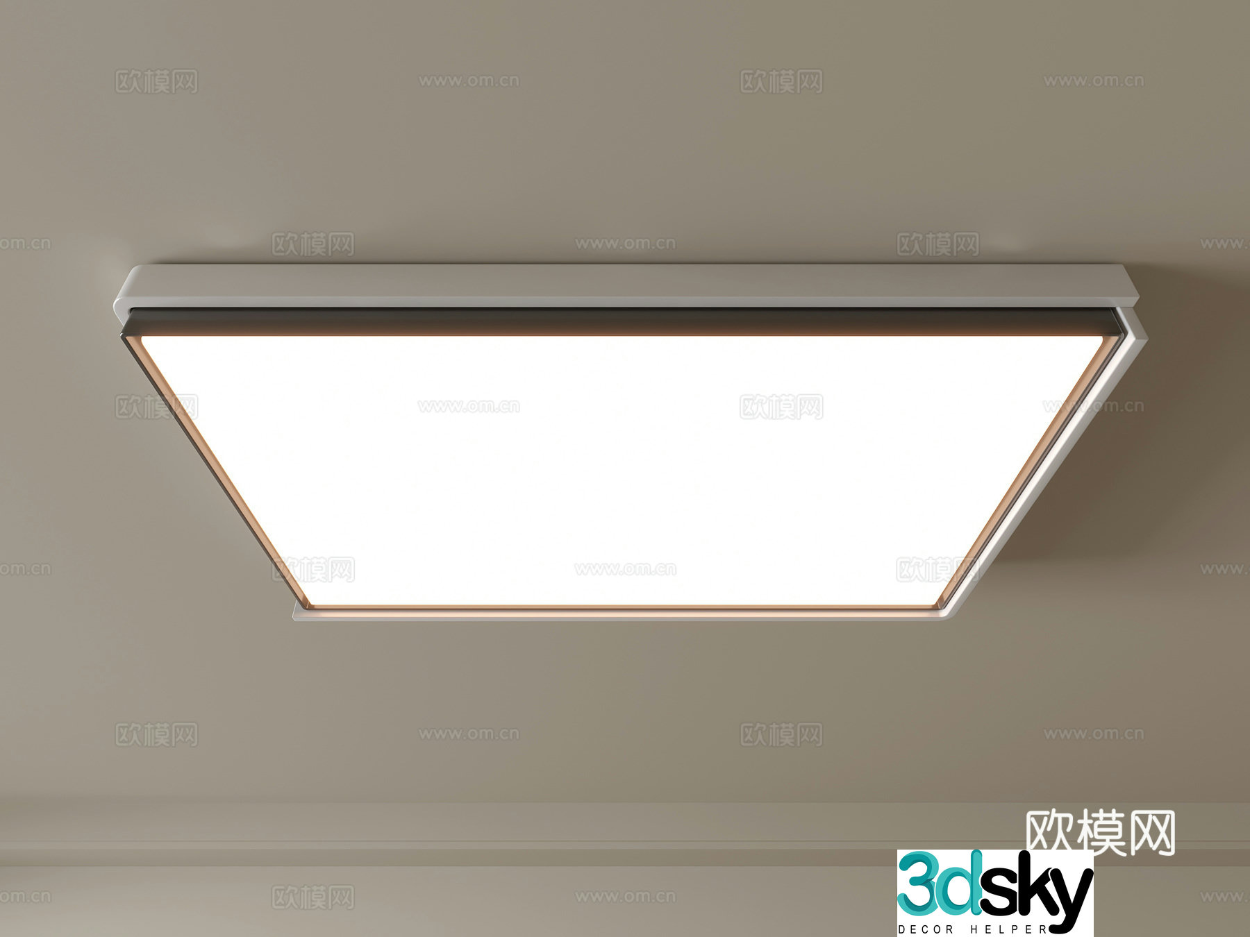 Modern ceiling lamp Geometric ceiling lamp Bedroom lamp Artistic shaped lamp Fashion living room lamp 3D model