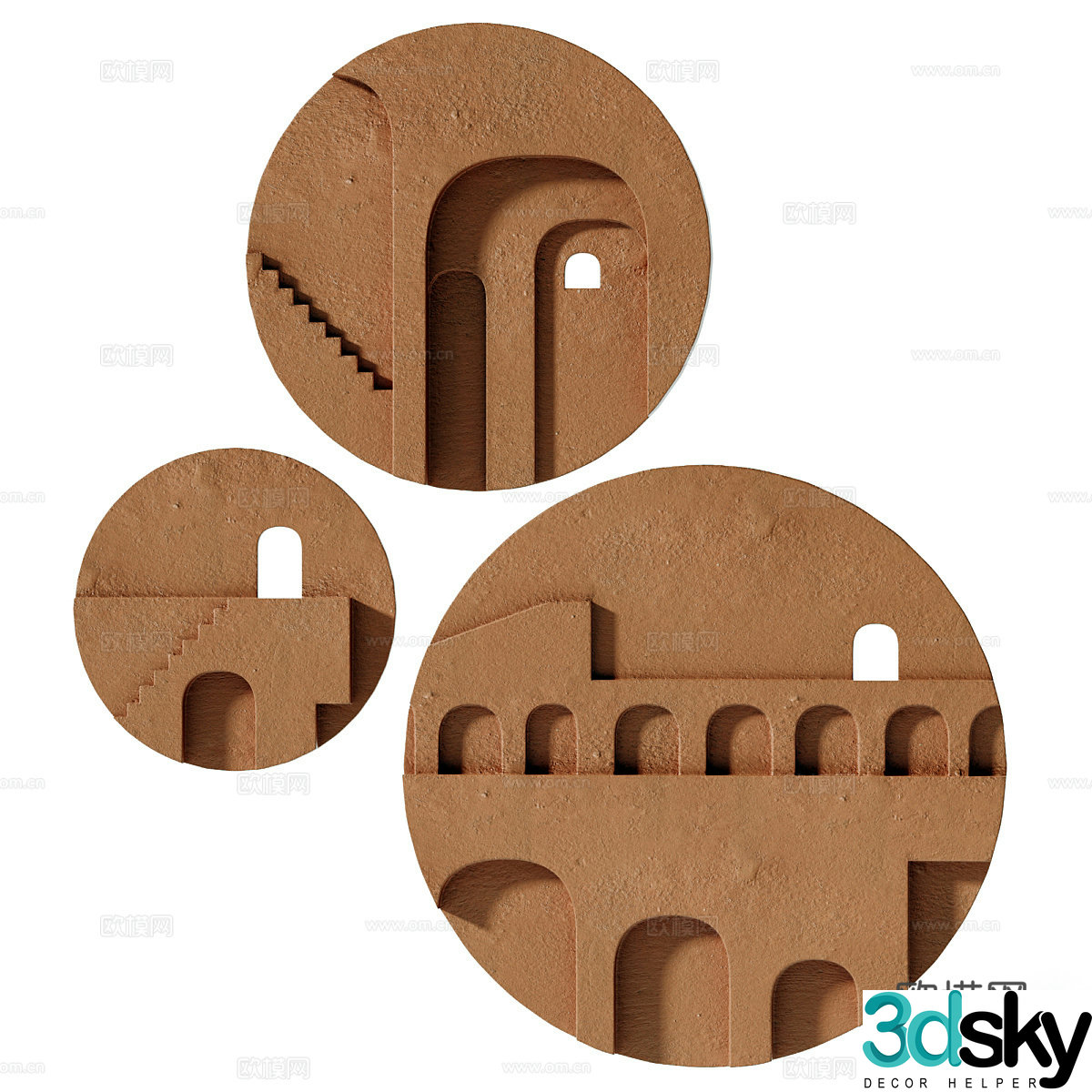 3d model of circular carpet